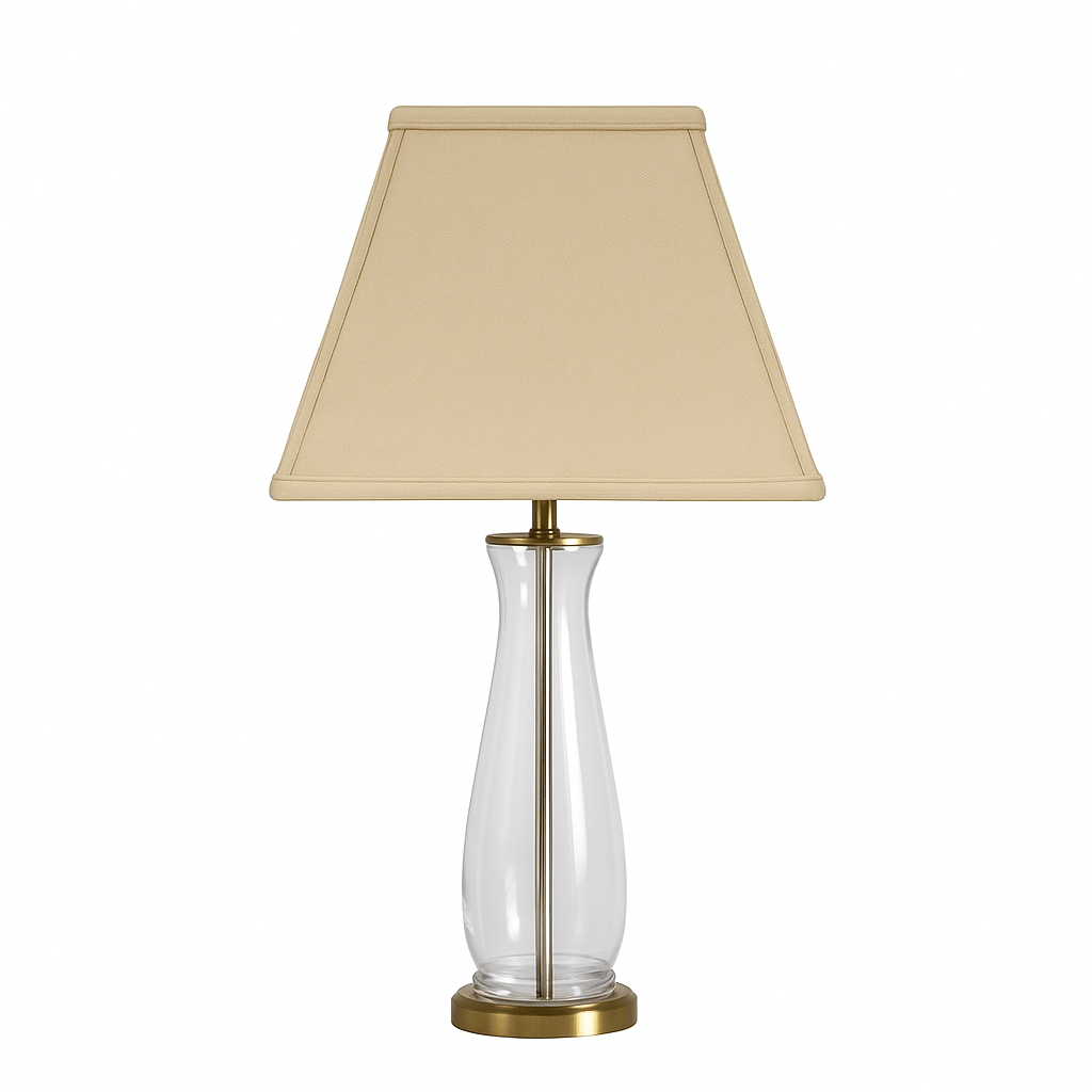 Basic Square Anna Rayon Lamp Shade - Coffee - Lux Lamp Shades