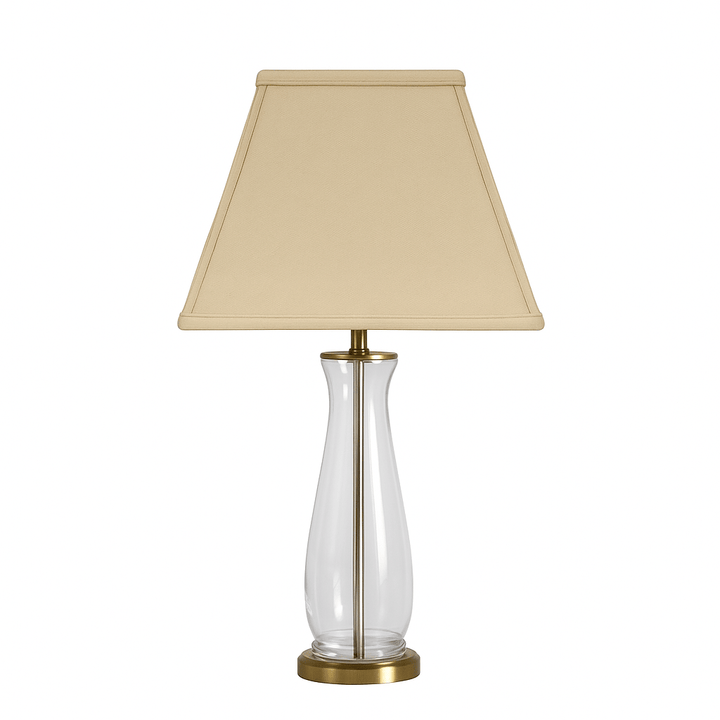 Basic Square Anna Rayon Lamp Shade - Coffee - Lux Lamp Shades