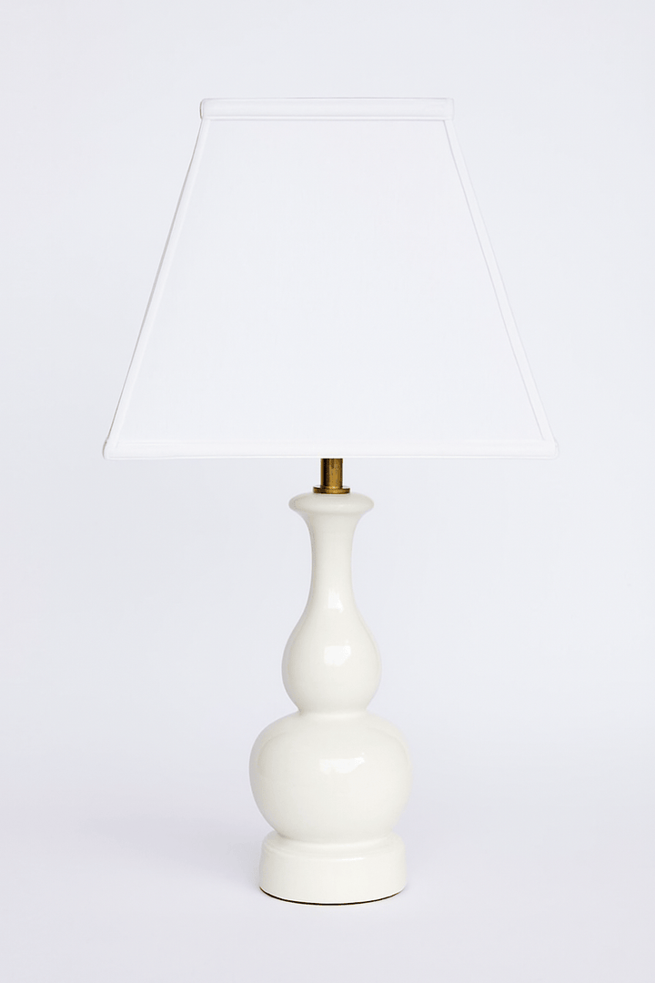 Basic Square Anna Rayon Lamp Shade - Off White - Lux Lamp Shades