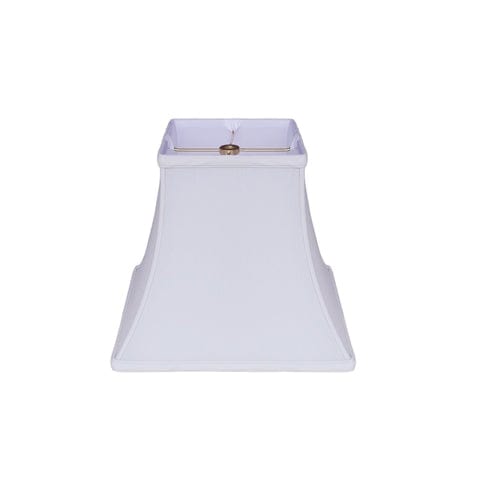 Basic Square Bell Anna Rayon Lamp Shade - White - Lux Lamp Shades