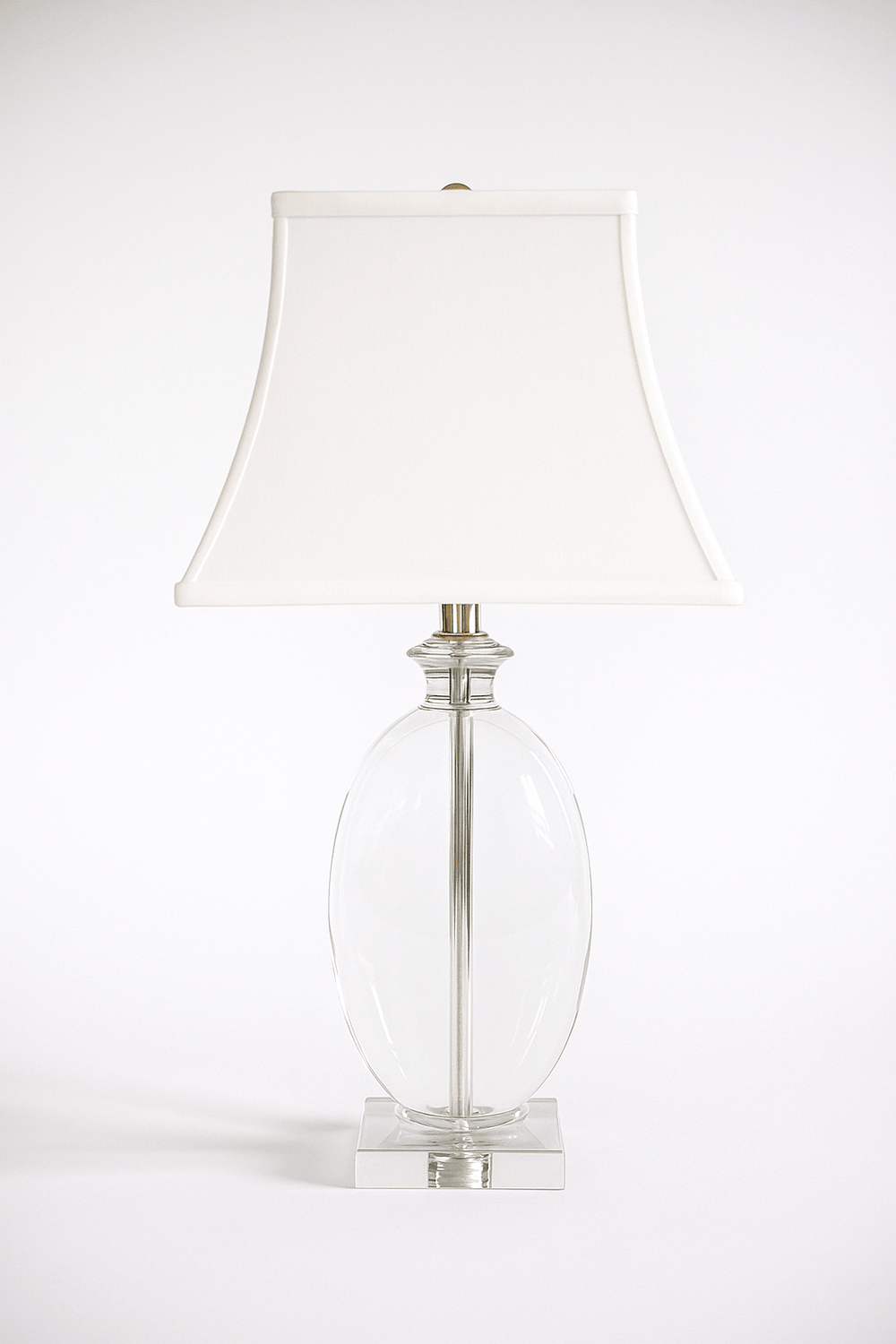 Basic Square Bell Anna Rayon Lamp Shade - White - Lux Lamp Shades