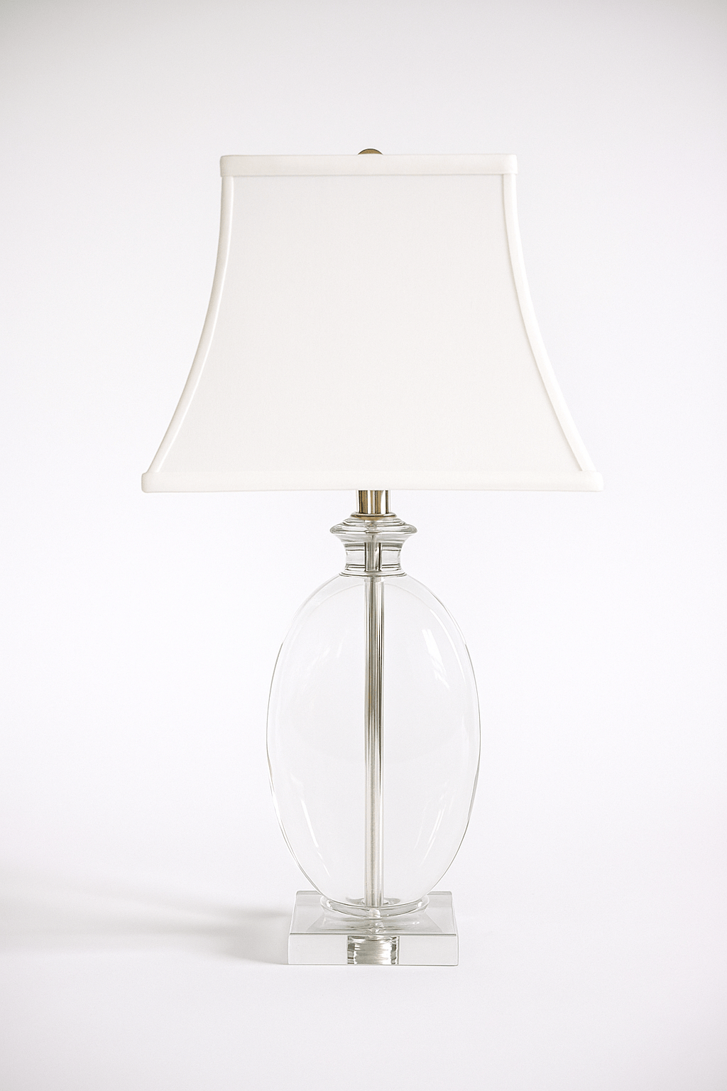 Basic Square Bell Anna Rayon Lamp Shade - White - Lux Lamp Shades
