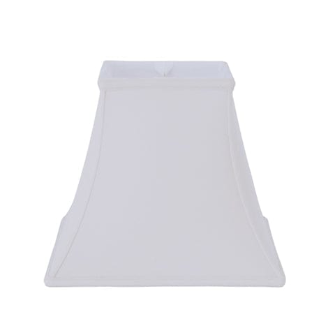 Basic Square Bell Supreme Satin Lamp Shade - Natural White - Lux Lamp Shades