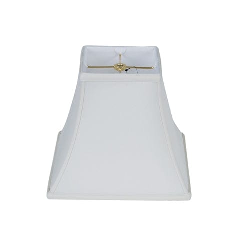 Basic Square Bell Supreme Satin Lamp Shade - Off White - Lux Lamp Shades