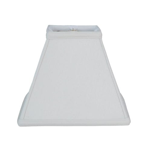 Basic Square Supreme Satin Lamp Shade - Off White - Lux Lamp Shades