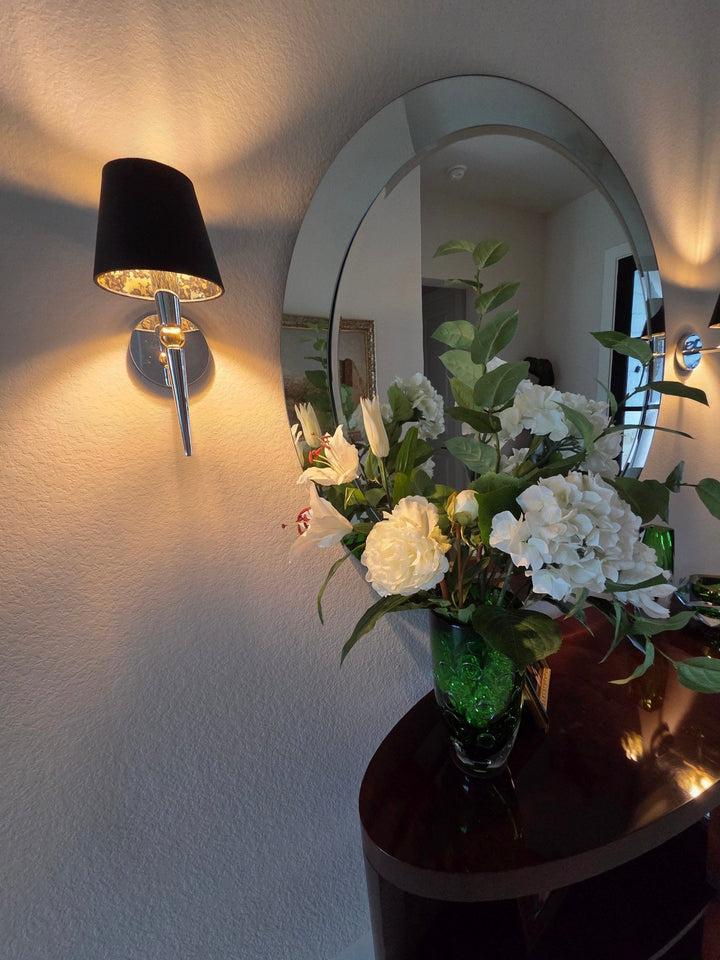 Black Paper With Tortoise Shell Lining - Chandelier Shades - Lux Lamp Shades