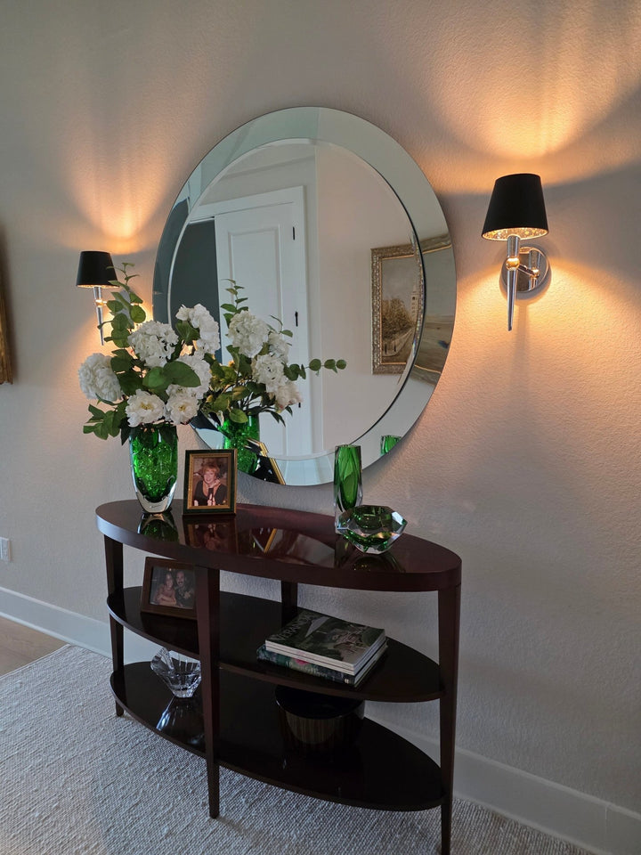 Black Paper With Tortoise Shell Lining - Chandelier Shades - Lux Lamp Shades