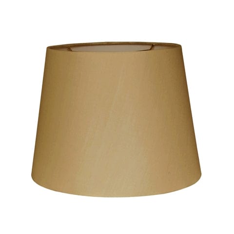 British Empire Hand Rolled Edge Hard Back 100% Pongee Silk Lamp Shade - Gold - Lux Lamp Shades
