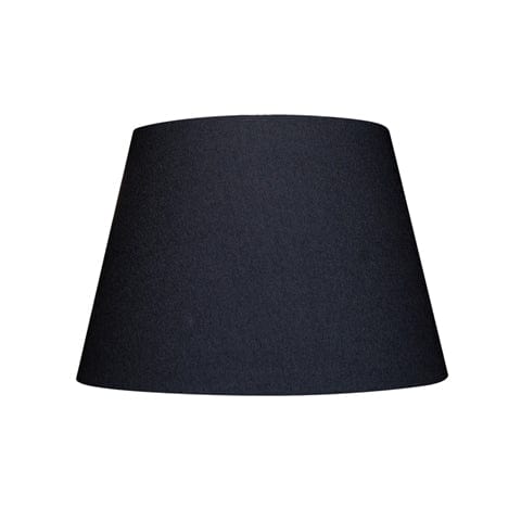 British Empire Hand Rolled Edge Hard Back Anna Rayon Lamp Shade - Black - Lux Lamp Shades