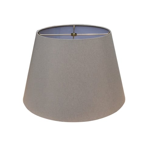 British Empire Hand Rolled Edge Hard Back Anna Rayon Lamp Shade - Grey - Lux Lamp Shades