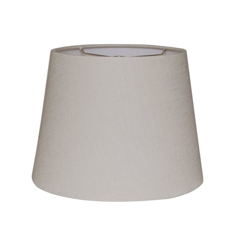 British Empire Hand Rolled Edge Hard Back Fine Linen Lamp Shade - Off White - Lux Lamp Shades