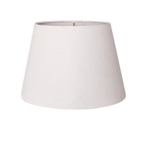 British Empire Hand Rolled Edge Hard Back Fine Linen Lamp Shade - White - Lux Lamp Shades