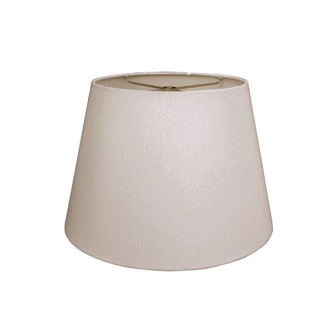 British Empire Hand Rolled Edge Hard Back Linen Lamp Shade - Off White - Lux Lamp Shades