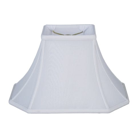 Brussels Rectangle 100% Pongee Silk Lamp Shade - Oyster - Lux Lamp Shades