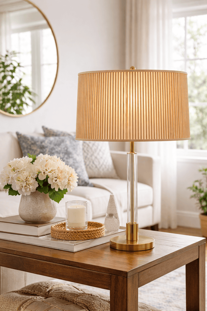 Chipped Oval Stick Lamp Shade - 4 Sizes & 14 Colors - Lux Lamp Shades