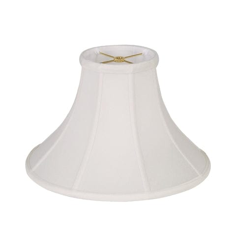 Coolie Bell Supreme Satin Lamp Shade - White - Lux Lamp Shades