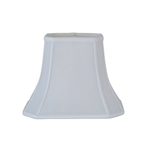 Cut Corner Rectangle Bell 100% Pongee Silk Lamp Shade - Oyster - Lux Lamp Shades