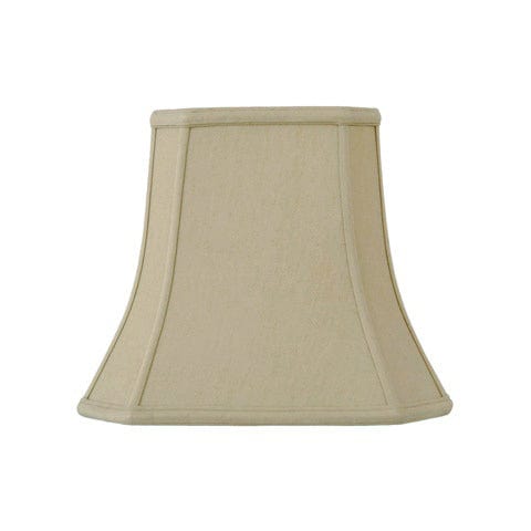 Cut Corner Rectangle Bell Anna Rayon Lamp Shade - Coffee - Lux Lamp Shades