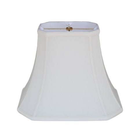 Cut Corner Rectangle Bell Anna Rayon Lamp Shade - Off White - Lux Lamp Shades