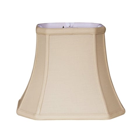 Cut Corner Rectangle Bell Anna Rayon Lamp Shade - Sand - Lux Lamp Shades