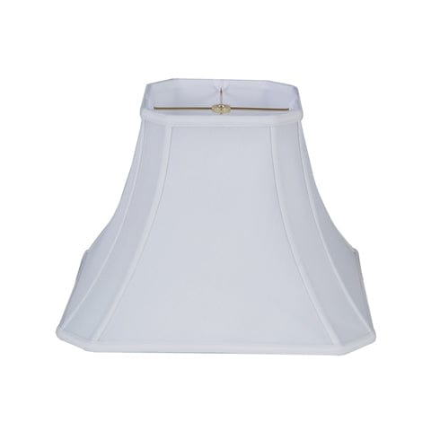 Cut Corner Square Bell (High Size Corner to Corner) 100% Pongee Silk Lamp Shade - Oyster - Lux Lamp Shades