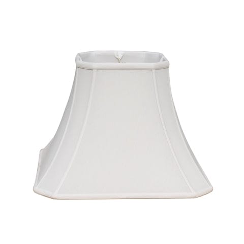 Cut Corner Square Bell (High Size Corner to Corner) Anna Rayon Lamp Shade - Off White - Lux Lamp Shades