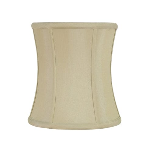 Deep Cylinder Retro Drum Anna Rayon Lamp Shade - Coffee - Lux Lamp Shades
