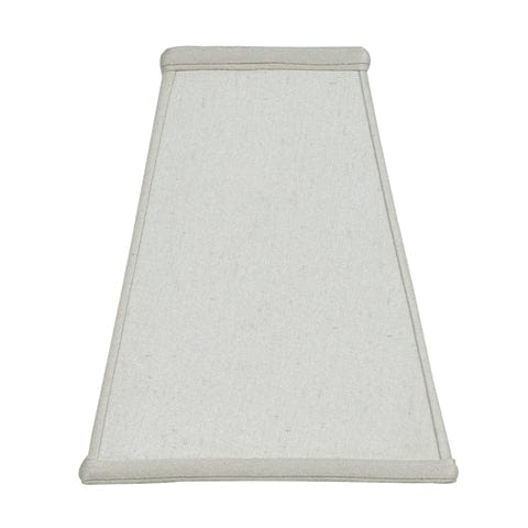 Deep Oblong Supreme Satin Lamp Shade - Off White - Lux Lamp Shades