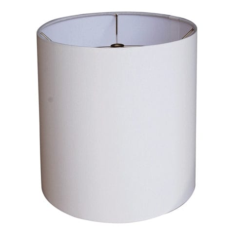 Drum Hard Back Anna Rayon Lamp Shade - Off White - Lux Lamp Shades
