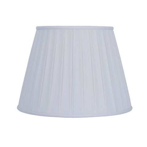 Empire English Pleat 100% Pongee Silk Lamp Shade - Oyster - Lux Lamp Shades