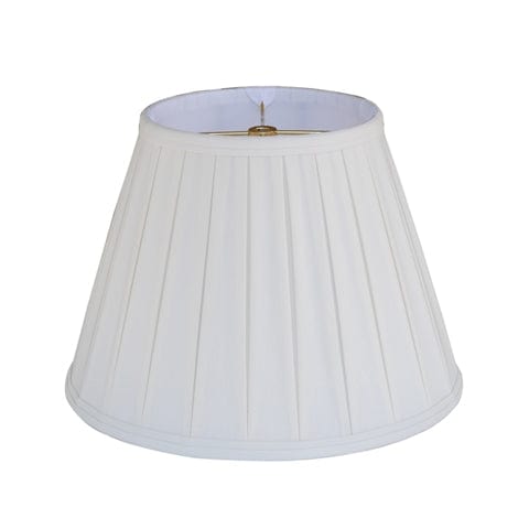 Empire English Pleat Anna Rayon Lamp Shade - White - Lux Lamp Shades