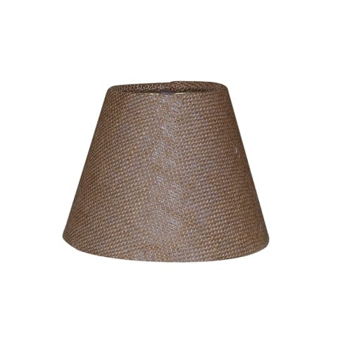 Empire Hand Rolled Edge Hard Back Burlap Linen Lamp Shade - Beige - Lux Lamp Shades