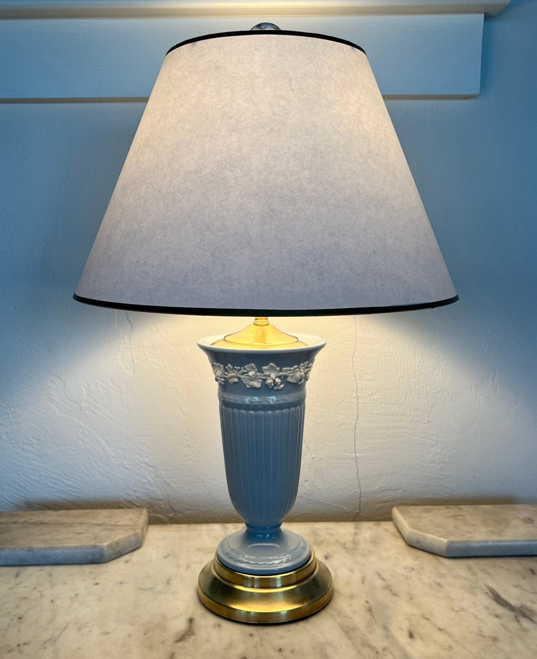 Empire Paper Shade With Accent Trim - Five Sizes - Lux Lamp Shades