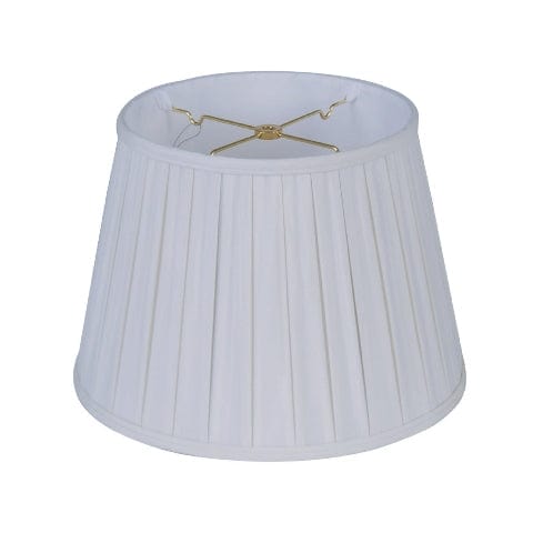 European Empire English Pleat 100% Pongee Silk Lamp Shade - Oyster - Lux Lamp Shades