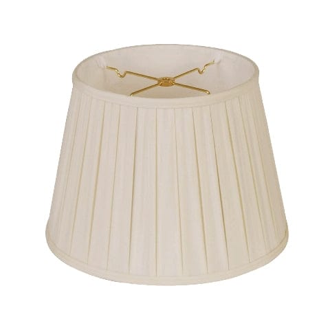 European Empire English Pleat 100% Pongee Silk Lamp Shade - Sand - Lux Lamp Shades