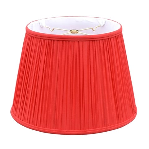 European Empire Hand Free Pleat Anna Rayon Lamp Shade - Bright Red - Lux Lamp Shades