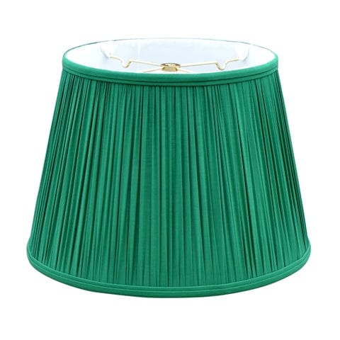 European Empire Hand Free Pleat Anna Rayon Lamp Shade - Verdant - Lux Lamp Shades