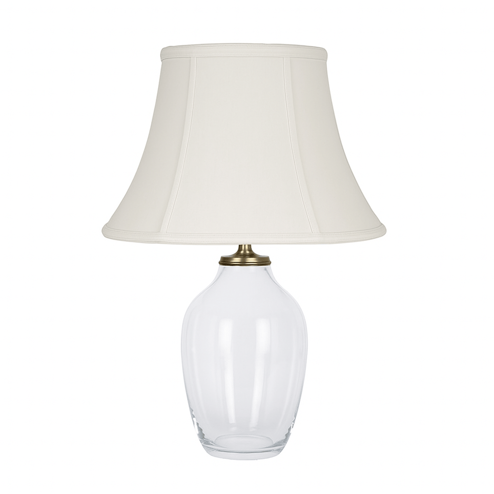 Fancy Bottom Bell Square (Braided Trim) 100% Pongee Silk Lamp Shade - Egg Shell - Lux Lamp Shades