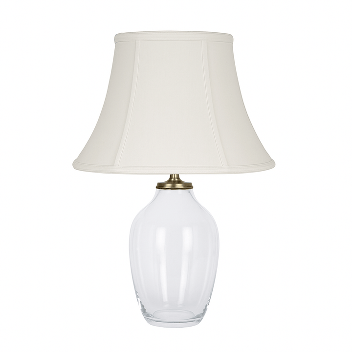 Fancy Bottom Bell Square (Braided Trim) 100% Pongee Silk Lamp Shade - Egg Shell - Lux Lamp Shades