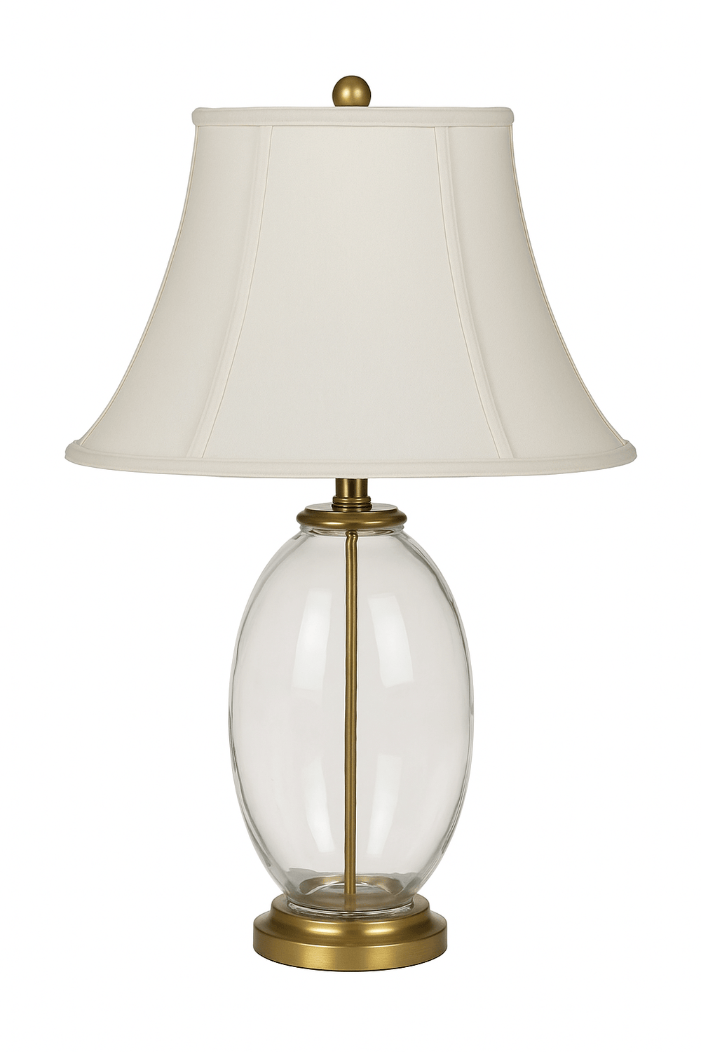 Fancy Bottom Bell Square (Braided Trim) 100% Pongee Silk Lamp Shade - Oyster - Lux Lamp Shades