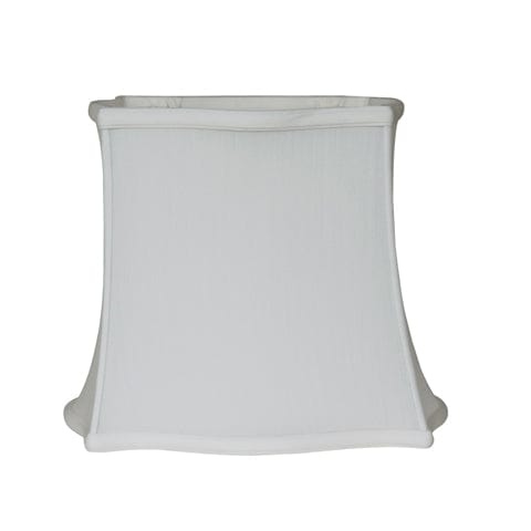 Fancy Drumpire Rectangle 100% Pongee Silk Lamp Shade - Egg Shell - Lux Lamp Shades