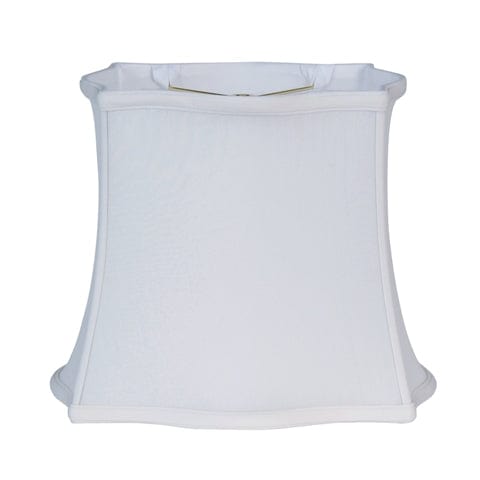 Fancy Drumpire Rectangle 100% Pongee Silk Lamp Shade - Oyster - Lux Lamp Shades