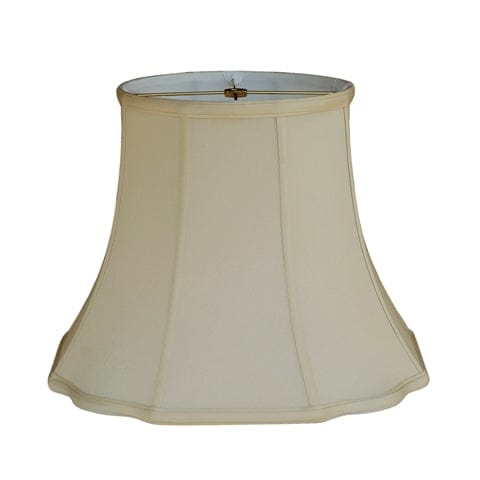 Fancy Octagon Anna Rayon Lamp Shade - Coffee - Lux Lamp Shades