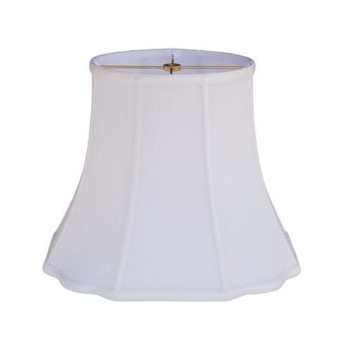 Fancy Octagon Supreme Satin Lamp Shade - Natural White - Lux Lamp Shades