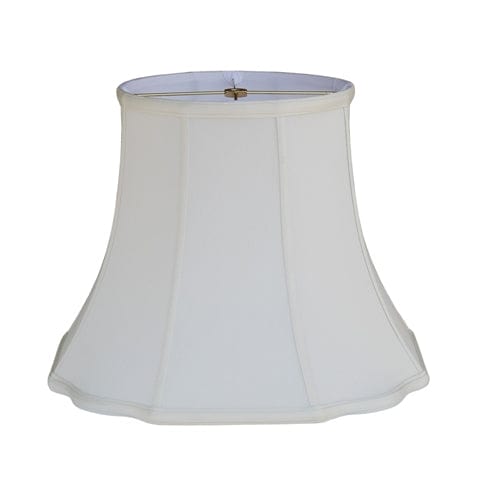 Fancy Octagon Supreme Satin Lamp Shade - Off White - Lux Lamp Shades