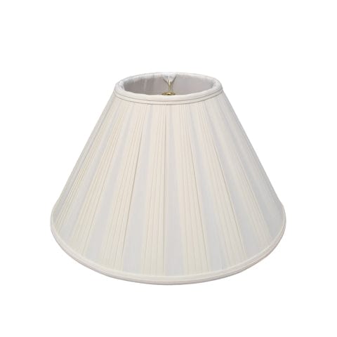 Flair Alternate Pleat Anna Rayon Lamp Shade - Off White - Lux Lamp Shades