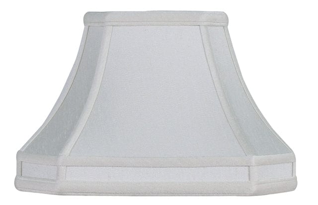Gallery Rectangle Supreme Satin Lamp Shade - Off White - Lux Lamp Shades