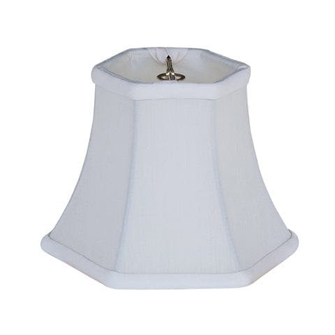 Hexagon Bell 100% Pongee Silk Lamp Shade - Oyster - Lux Lamp Shades