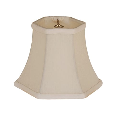 Hexagon Bell 100% Pongee Silk Lamp Shade - Sand - Lux Lamp Shades