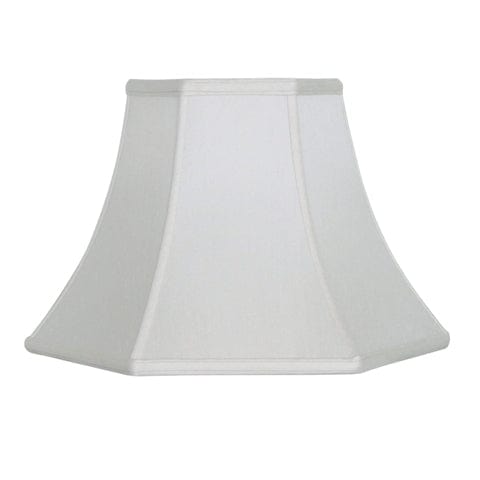 Hexagon Bell Supreme Satin Lamp Shade - Off White - Lux Lamp Shades
